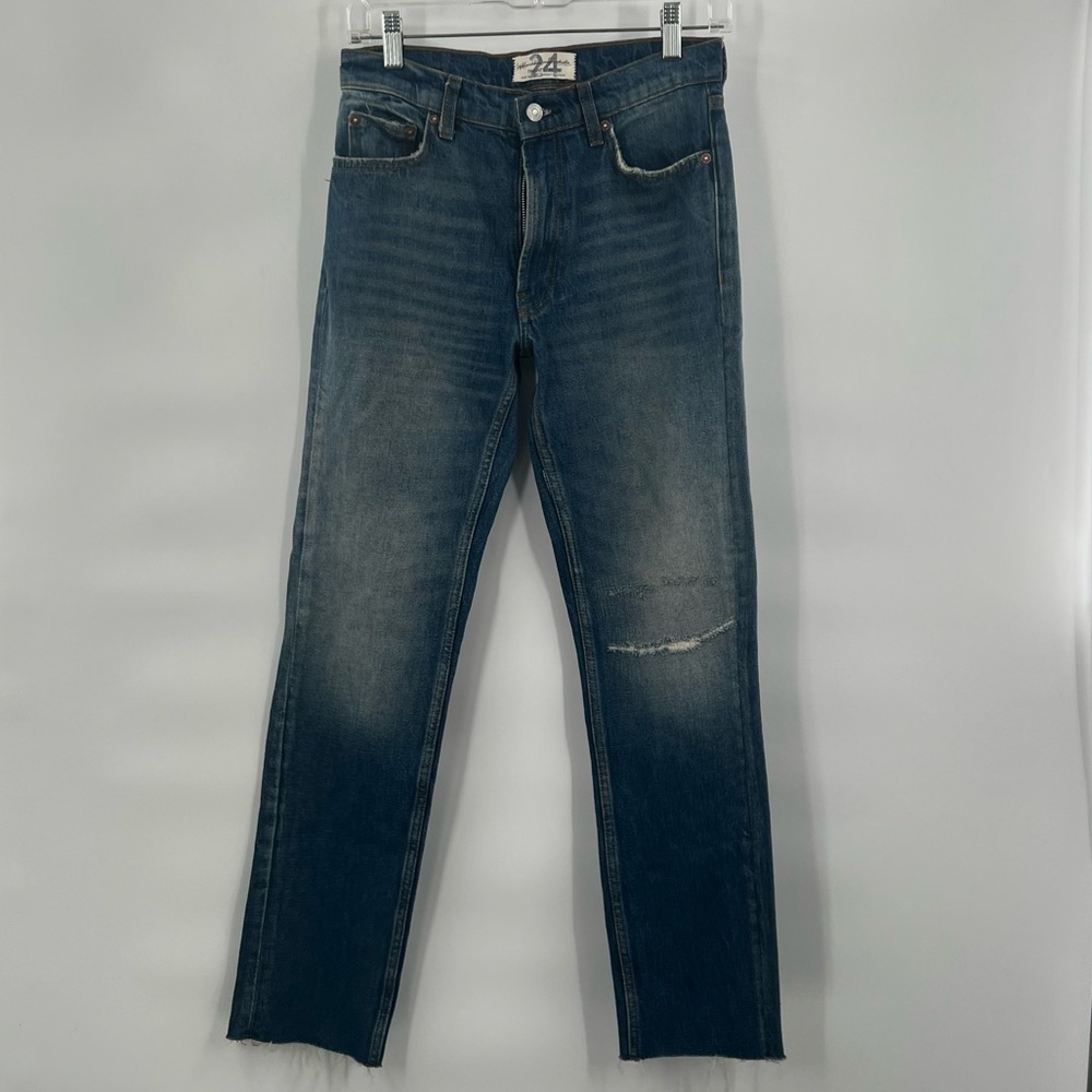 We The Free blue jeans pants straight 24